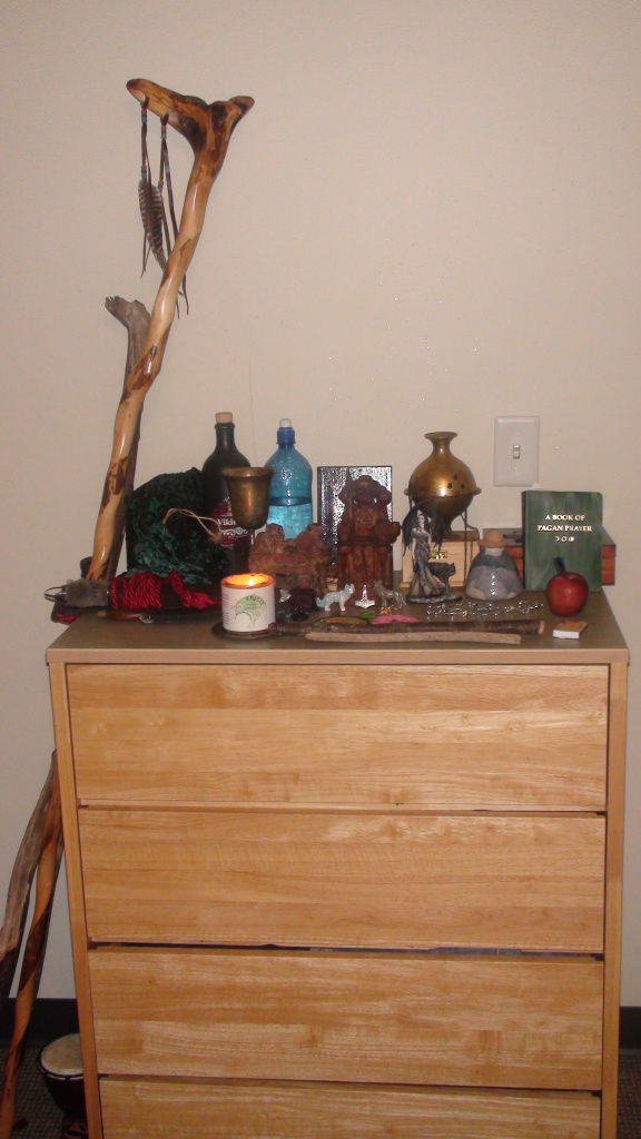 My Altar/Shrine in my dorm room back in 2010