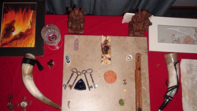 A close up view of the Gods' Altar from above.